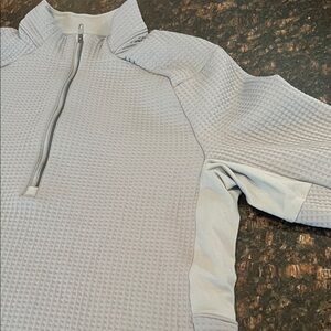 lululemon athletica Light Gray Quarter-Zip Sweatshirt